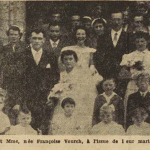 Plouescat mariage Hamon Calvez Françoise Vourch Le Télégramme 30 Juillet 1955