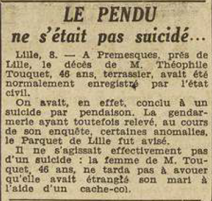 Prémesques Touquet Théophile Le Télégramme de Brest 29 Juillet 1955