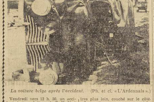 Rethel Dinant Belgique Bureau Clément Julia Clément De Wetter Olga L'Ardennais 18 septembre 1954
