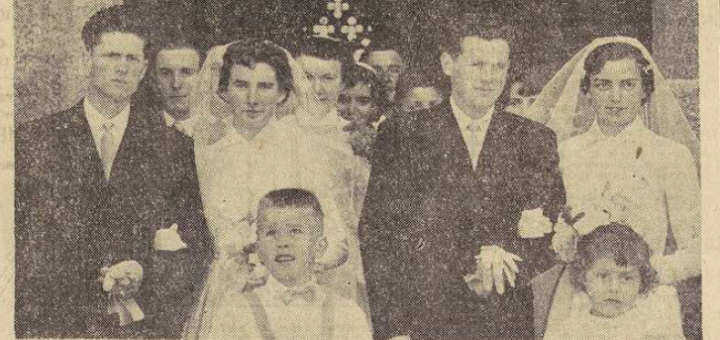 Santec double mariage Kergoat François avec Rolland Anna Pleyber Jean-Yves avec Rolland Marie JosèpheLe Télégramme 22 juillet 1954
