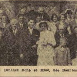 Sizun mariage Dinahet René Bourlès Jeanette Le Télégramme 30 Juillet 1955