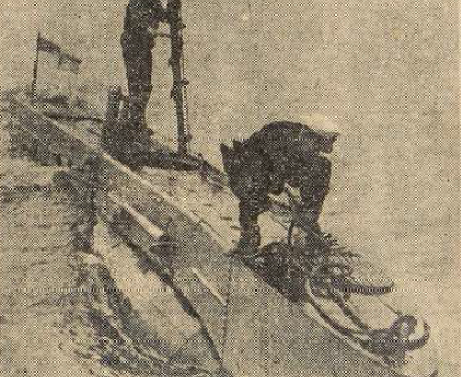 Sous-marin de poche britannique X B 7 Le télégramme de Brest 1 Septembre 1950