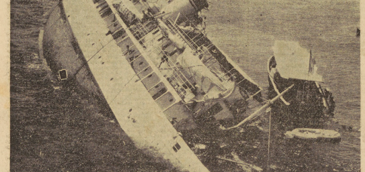 Star of Malta Le Télégramme de Brest 6 Août 1955
