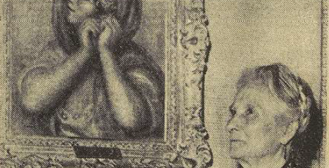 Tableau de Renoir Mme Slade Conrad Le Télégramme 30 Juillet 1955