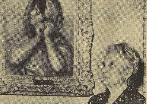 Tableau de Renoir Mme Slade Conrad Le Télégramme 30 Juillet 1955
