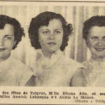 Telgruc Alix Eliane Labasque Annick Le Monze Annie Le Télégramme de Brest 23 Juillet 1955