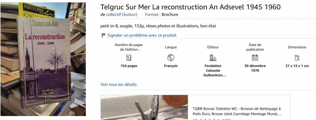 Telgruc Sur Mer La reconstruction An Adsevel 1945 1960