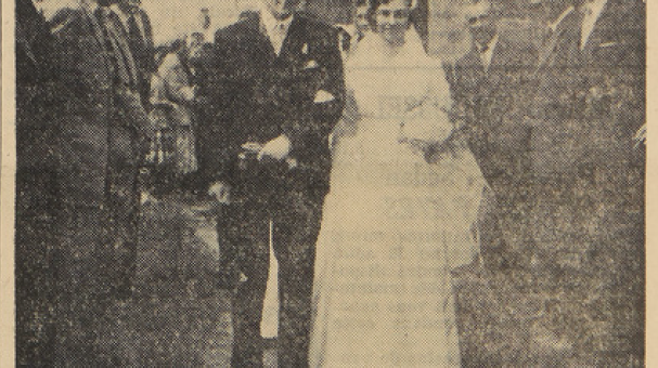 Wadelincourt Mariage Breny Claude avec Melle Colette L'Ardennais 11 juillet 1955