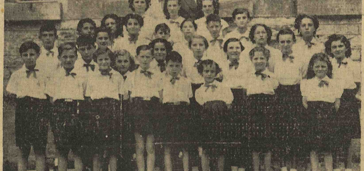 Bouilly Souligny Chorale scolaire L'Est Eclair 1 juillet 1954