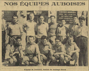 Courtenot équipe de foot L'Est Eclair 1 juillet 1954
