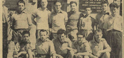 Courtenot équipe de foot L'Est Eclair 1 juillet 1954