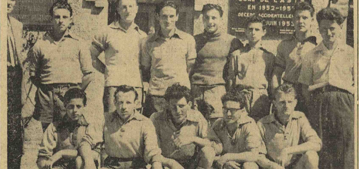 Courtenot équipe de foot L'Est Eclair 1 juillet 1954