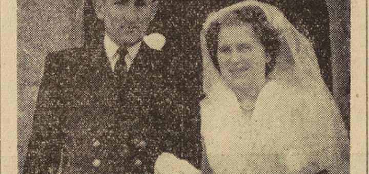 Lampaul-Plouarzel Mariage Lavanant Mr et Mlle Jézéquel Le Télégramme de Brest 26 août 1952
