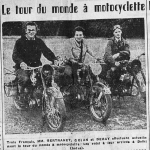 Le Tour du Monde en motocyclette Bertranet Golan et Demay Le Centre républicain 4 janvier 1950