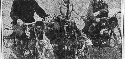 Le Tour du Monde en motocyclette Bertranet Golan et Demay Le Centre républicain 4 janvier 1950