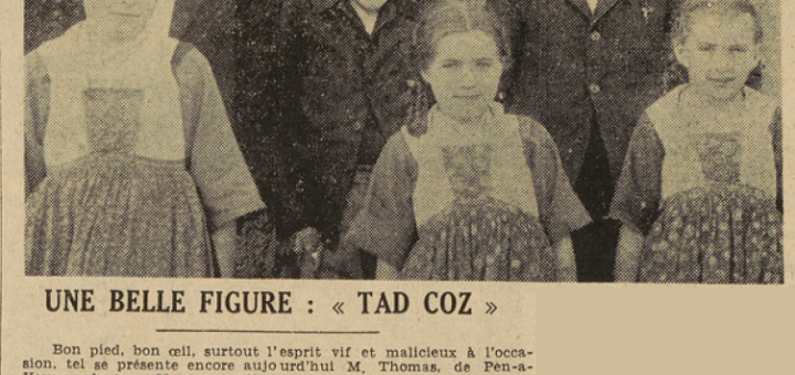 Plougastel-Daoulas Mr Thomas 93 ans Le télégramme de Brest 16 juillet 1952