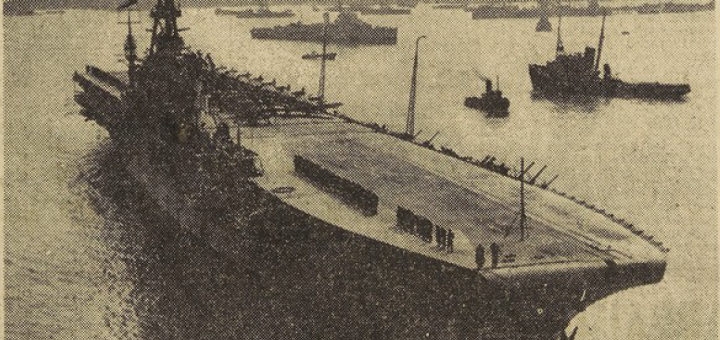 Porte-Avions Arromanches Le Télégramme de Brest 27 août 1952