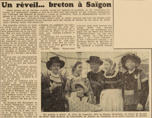 Un réveil Breton à Saïgon Le Télégramme de Brest 18 août 1952