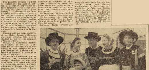 Un réveil Breton à Saïgon Le Télégramme de Brest 18 août 1952