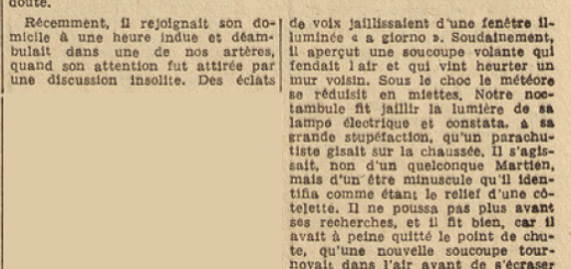 Une soucoupe volante à Quimperlé Le Télégramme 7 août 1952