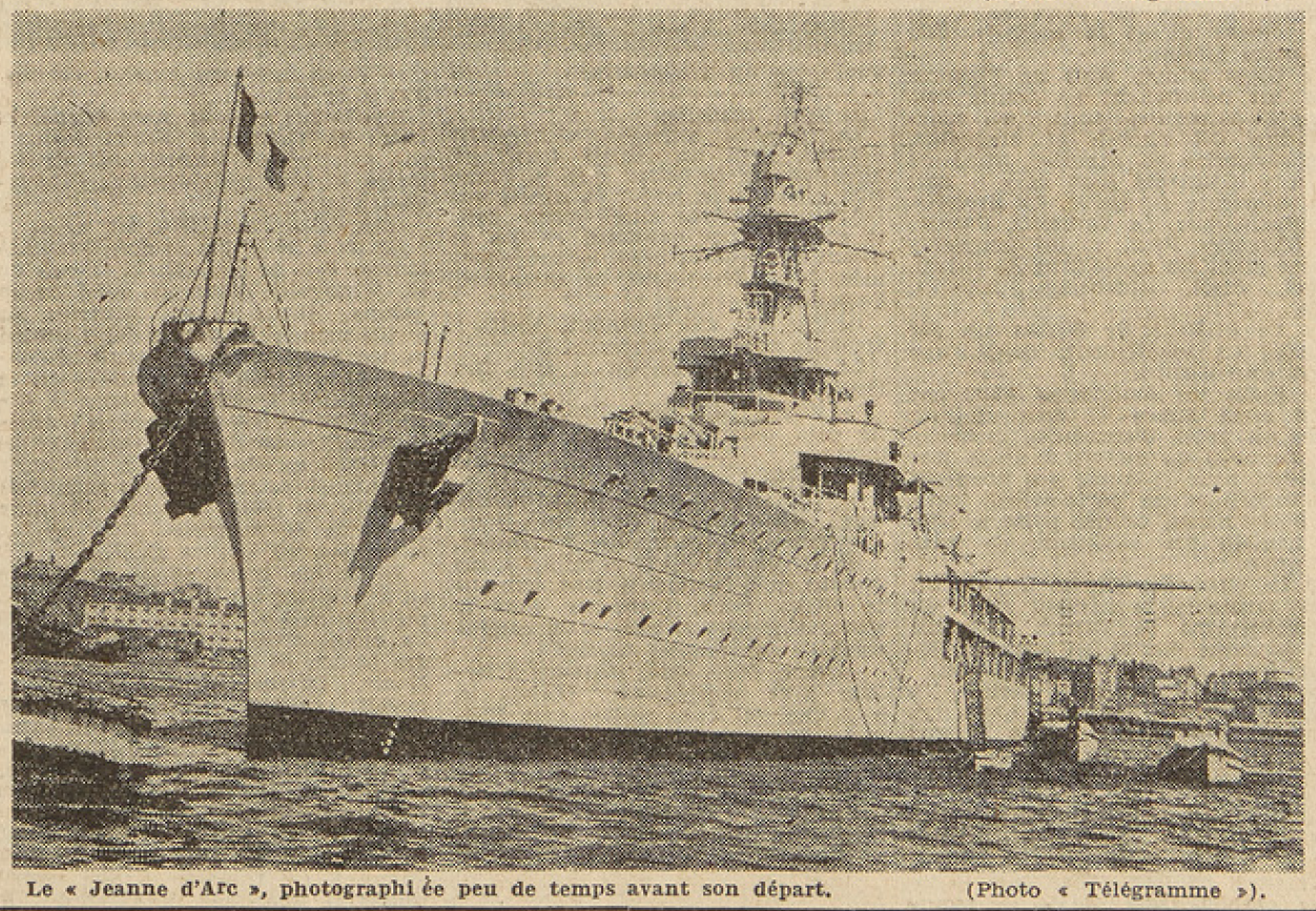 La Jeanne d&rsquo;Arc Brest Le Télégramme de Brest 17 septembre 1953