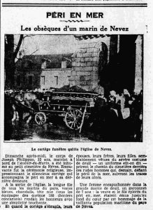 Névez Périe en Mer Philippon Joseph Le Petit Breton 2 février 1936