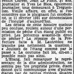 Tréguennec Tribunal correctionnel vielle affaire de pêche Lautrédou Yves Garrec Corentin Le Floch Jean Le Bloa Yves Le Petit Breton 2 février 1936