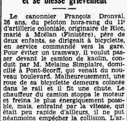 11e Artillerie Coloniale Dronval François Le Petit Breton 1 novembre 1936