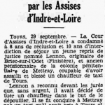 Briec Mr Lennon condamné Assises d'Indre et Loire Le Petit Breton 4 octobre 1936