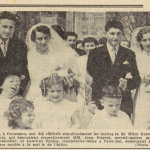 Gouesnou Mariages Mlles Germaine et Anne Laot avec Jean Prigent et Laurent Phélep Le Télégramme 13 mai 1955