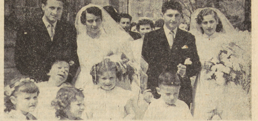 Gouesnou Mariages Mlles Germaine et Anne Laot avec Jean Prigent et Laurent Phélep Le Télégramme 13 mai 1955