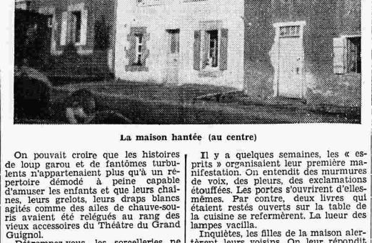 Guipavas une maison hantée Le Petit Breton 1 novembre 1936