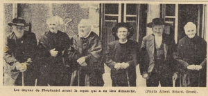 Ploudaniel les Doyens de la commune Le Télégramme 11 mai 1955
