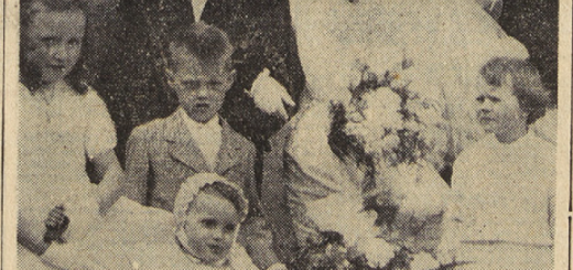 St-Thégonnec mariage René Simon avec Monique Coat Le Télégramme 5 mai 1955