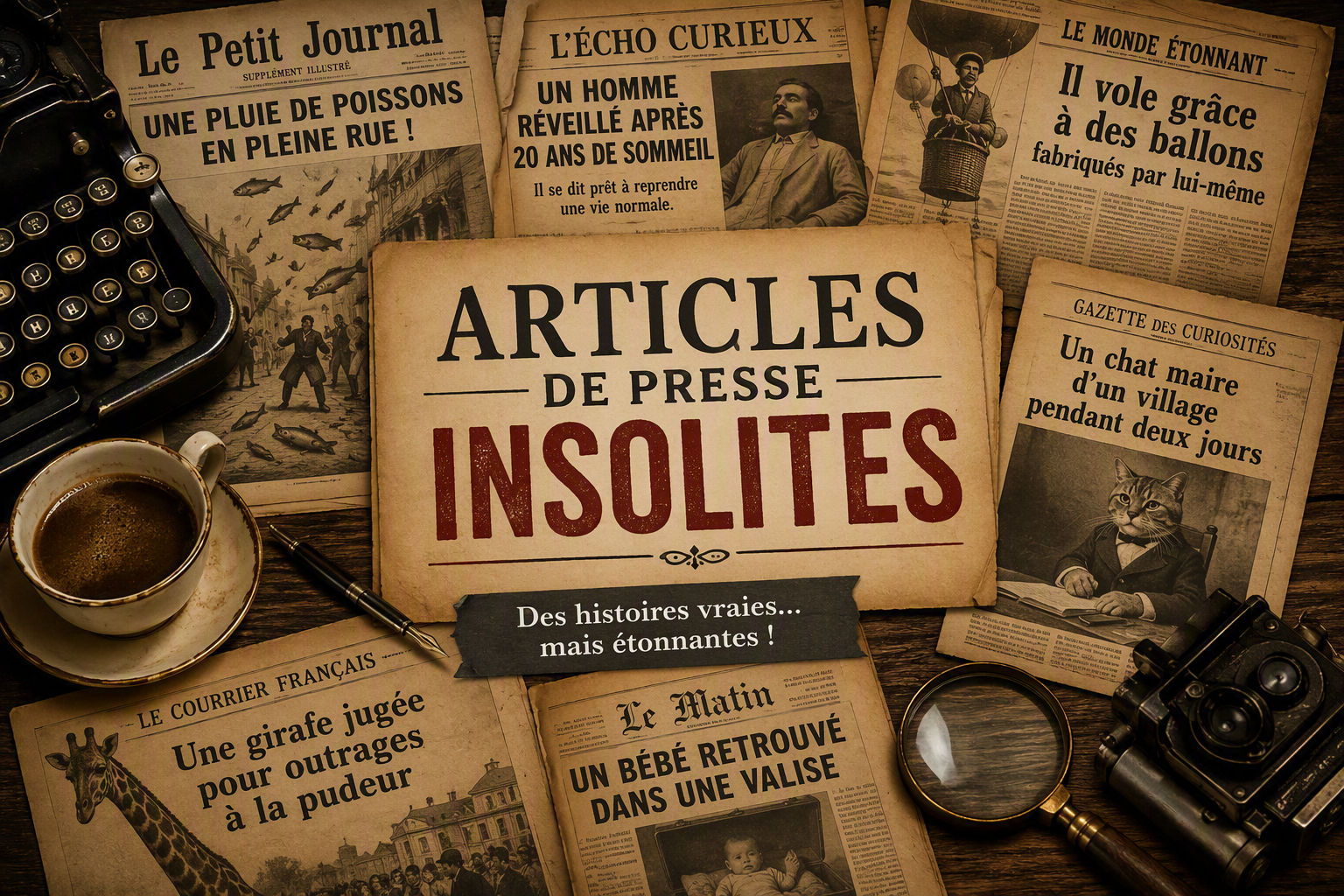 Articles de presse insolites