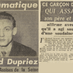 Assises de la Seine Dupriez Gérard Le Télégramme 10 mai 1955
