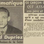 Assises de la Seine Dupriez Gérard Le Télégramme 10 mai 1955