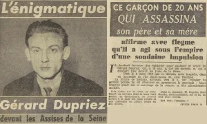Assises de la Seine Dupriez Gérard Le Télégramme 10 mai 1955