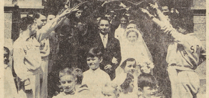 Brest Saint Martin Mariage Briquet Robert avec Millin Marie-Thérèse Le Télégramme 31 mai 1955