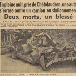 Châtelaudren accident de voiture Le Télégramme 27 mai 1955