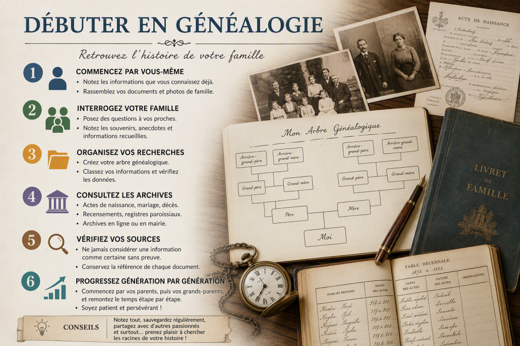 Débuter sa généalogie