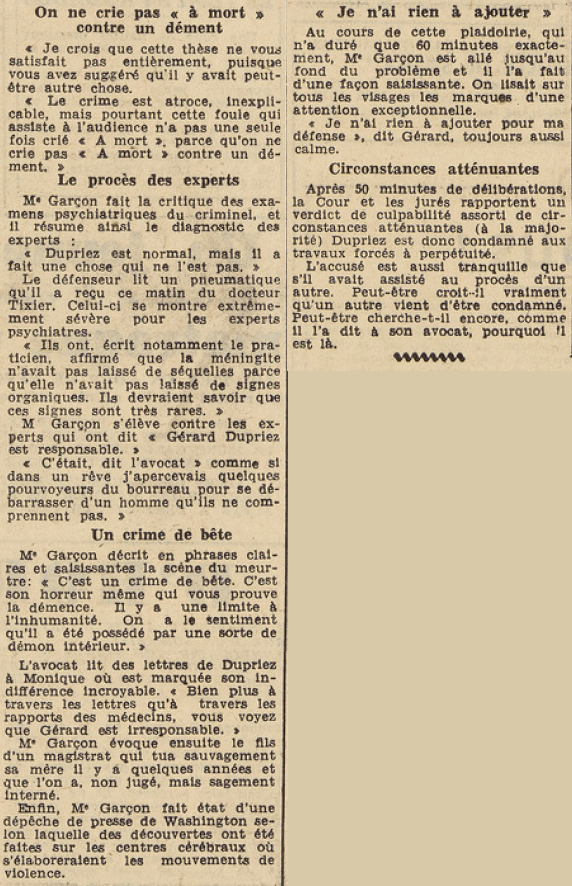 Gérard Dupriez a sauvé sa tête 2 Le Télégramme 12 mai 1955