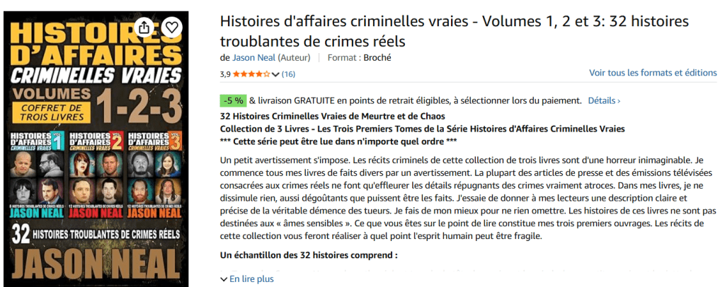Histoires d'affaires criminelles vraies