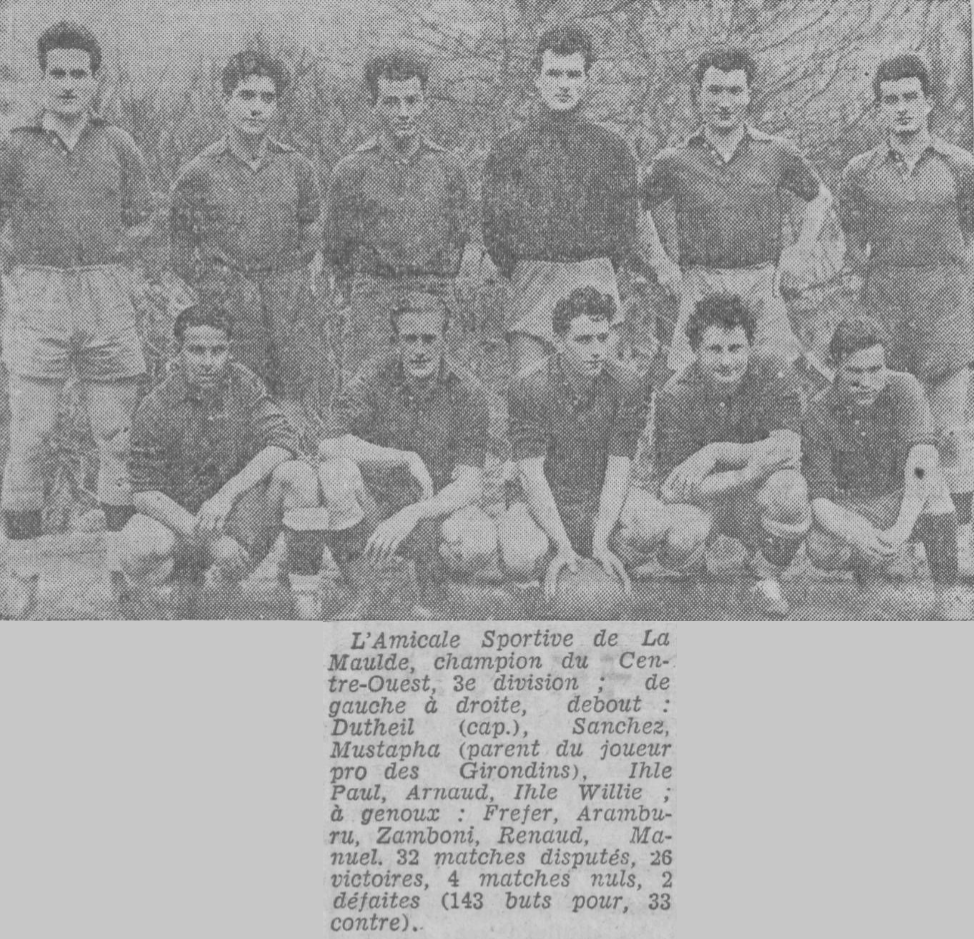 La Maulde Amicale sportive L'Echo du Centre 4 mai 1950