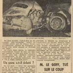 Landerneau une voiture percute un camion Le Télégramme 28 mai 1955