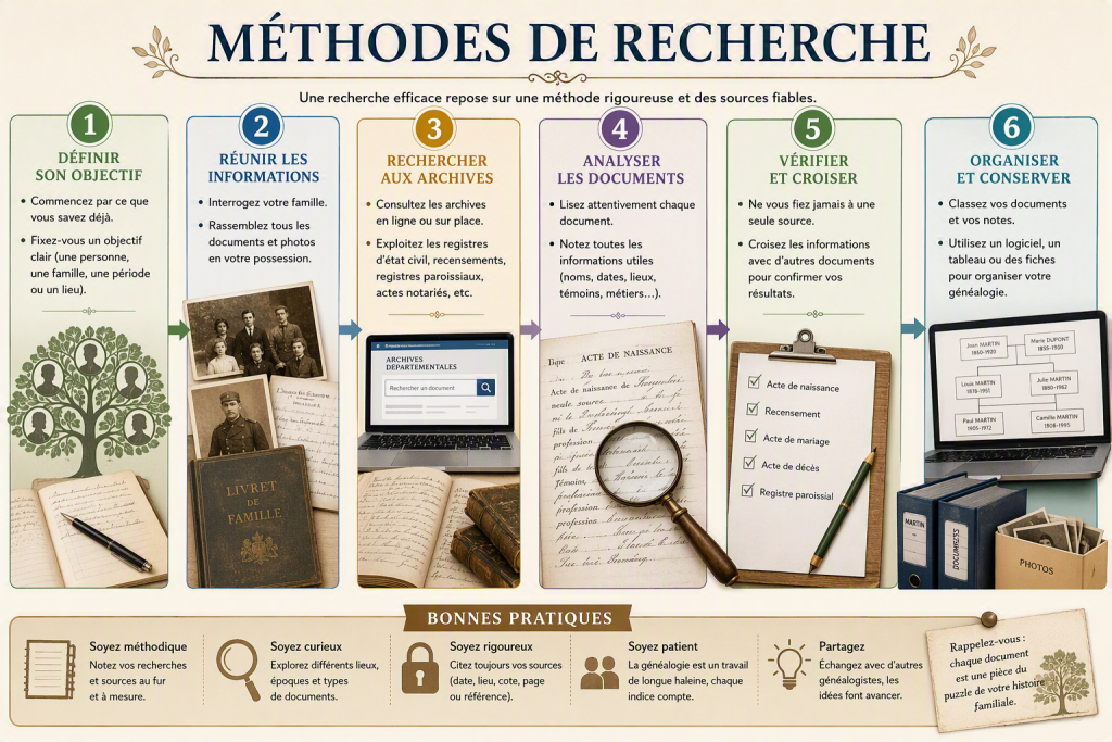 Méthode de recherche en généalogie