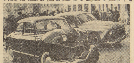 Morlaix Accident de voiture Tanguy Roger et Mr Denongondin Le télégramme 2 mai 1955