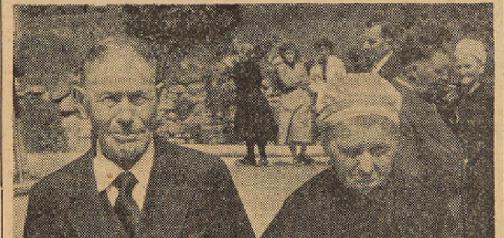 Plougonvelin Noces d'Or Mr et Mme Gabriel Vaillant Le Télégramme 23 mai 1955