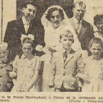 Plouguerneau Mariage Marchadour Pierre avec Senant Yvette Le Télégramme 25 mai 1955