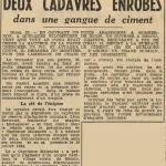 Sombernon deux cadavres de dénonciateurs découverts au fond d'un puit Le Télégramme 24 mai 1955